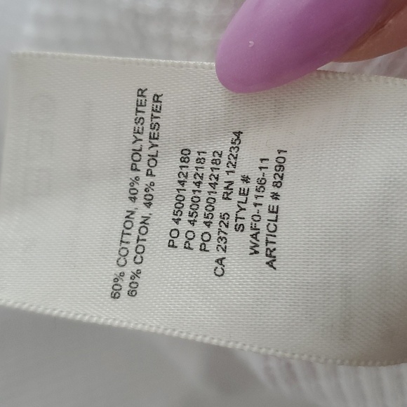 The Group by Babaton Elevation Cropped Waffle Long Sleeve Size Medium - Picture 4 of 6